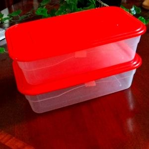 2 Storage Box-Red Lid